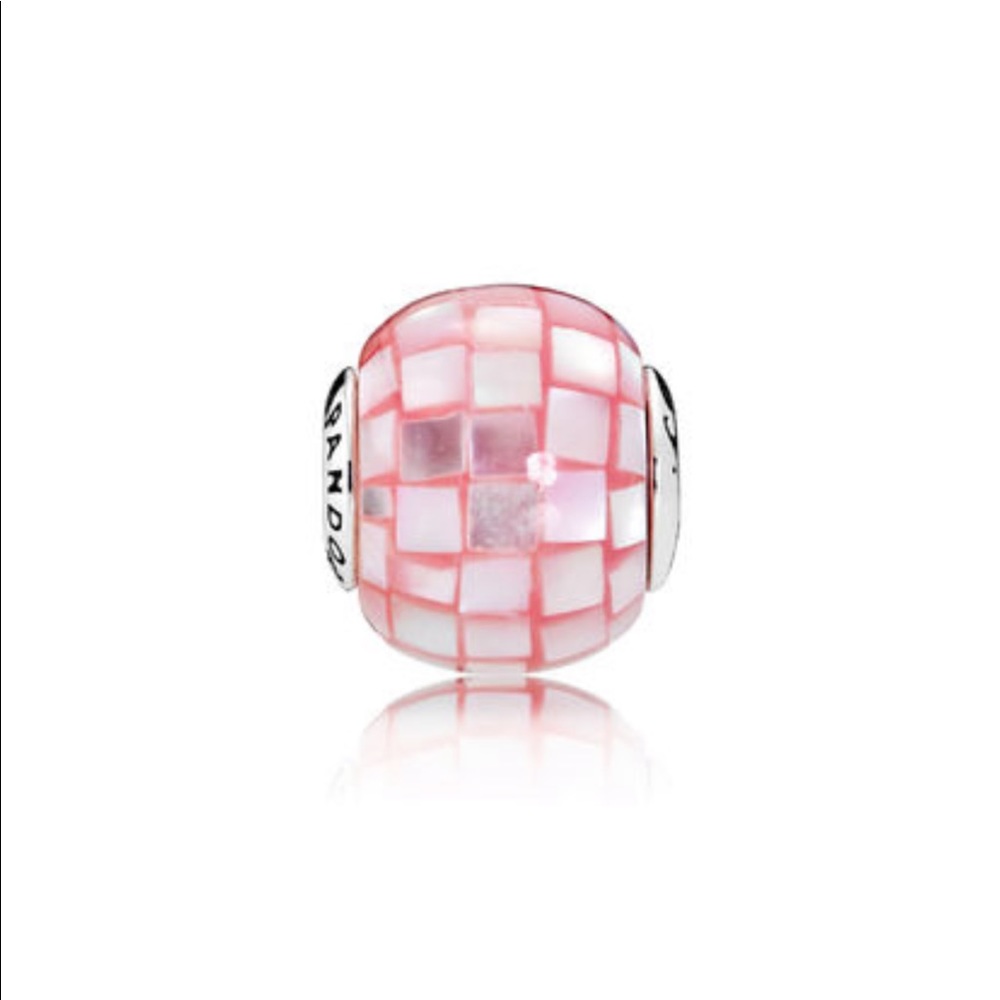 Brand New Pink Mother-of-Pearl Mosaic Charm
